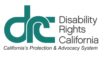 Logo for Disability Rights California.